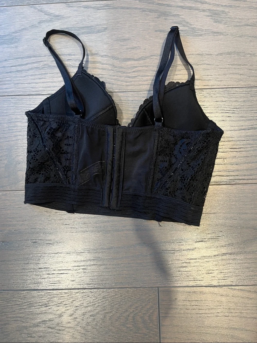 Victoria's Secret Black Lace Longline Bralette - Picture 2 of 3